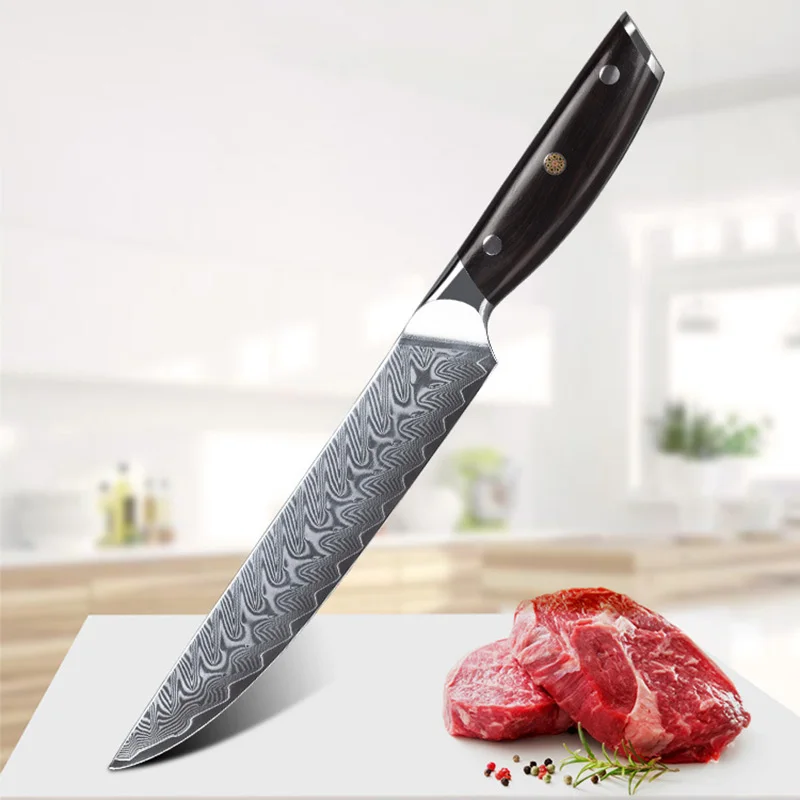 Sashimi Damascus Knife 67 Layers Damascus Steel 8 Inch Sharp Chef Slicing Cleaver Barbecue Japanese Kitchen Knives Cooking Tools
Sashimi Damascus Knife 67 Layers Damascus Steel 8 Inch Sharp Chef Slicing Cleaver Barbecue Japanese Kitchen Knives Cooking Tools