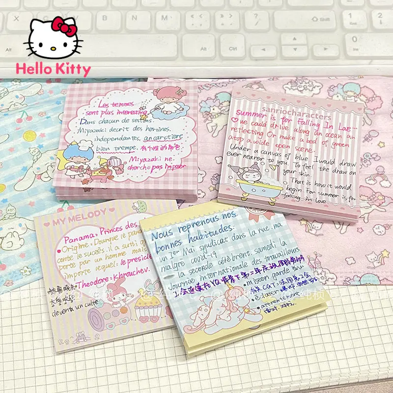 Hello Kitty Notebook Cartoon Cute Decoration Note Pad Pink Girl Tearable Message Notepad Journal Material Sticker Record Diary
Hello Kitty Notebook Cartoon Cute Decoration Note Pad Pink Girl Tearable Message Notepad Journal Material Sticker Record Diary