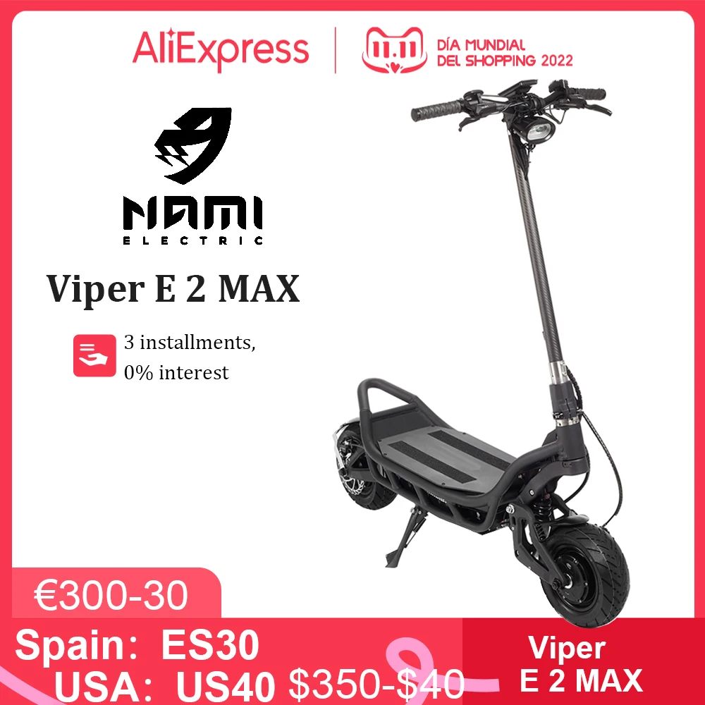 Original Viper E 2 MAX 72V 32Ah Battery Dual Motor 8400W Foldable Logan Hydraulic Adjustable Suspension Electric Scooter
Original Viper E 2 MAX 72V 32Ah Battery Dual Motor 8400W Foldable Logan Hydraulic Adjustable Suspension Electric Scooter