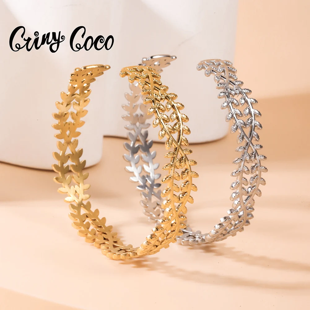 Cring Coco Double Layer Twine Willow Branches Bracelet Gold Plated Vine Stainless Steel Cuff Bangle for Women Party Jewelry Gift
Cring Coco Double Layer Twine Willow Branches Bracelet Gold Plated Vine Stainless Steel Cuff Bangle for Women Party Jewelry Gift