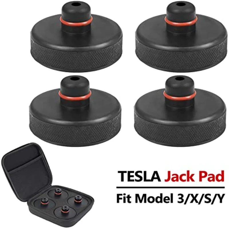 

4PCS Tesla Model3/X/S/Y chassis jack modified shock-absorbing rubber pad car modification tool car accessories