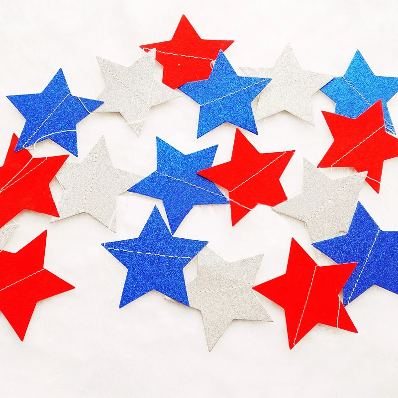 Happy 4th of July Patriotic Stars Streamer Banner Garland Independence Day Decorations Memorial Veterans Day Supplies
Happy 4th of July Patriotic Stars Streamer Banner Garland Independence Day Decorations Memorial Veterans Day Supplies