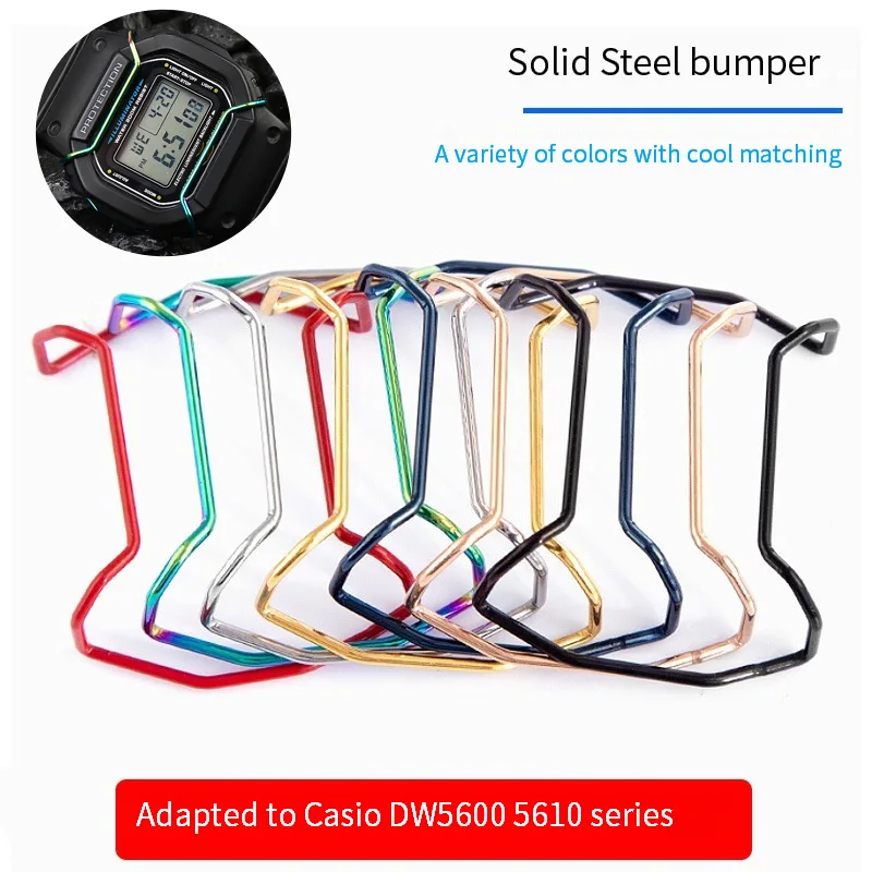 Бампер для часов Casio DW5600 DW5610, мужской металлический бампер для защиты от столкновений
Бампер для часов Casio DW5600 DW5610, мужской металлический бампер для защиты от столкновений