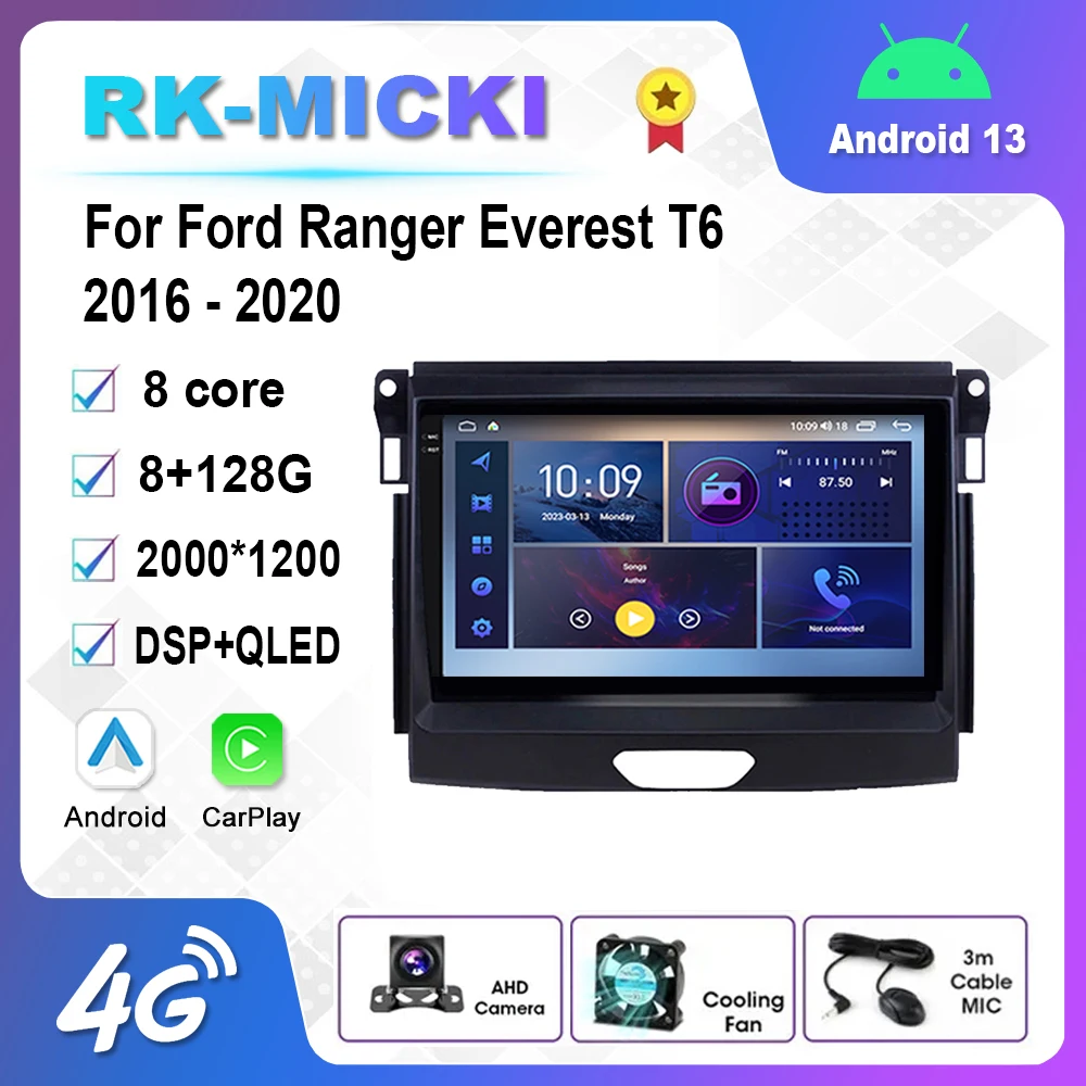 9 Inch Android 12.0 Multimedia Player Auto Radio For Ford Ranger Everest T6 2016 2017 - 2020 GPS Carplay 4G WiFi DSP Bluetooth 
9 Inch Android 12.0 Multimedia Player Auto Radio For Ford Ranger Everest T6 2016 2017 - 2020 GPS Carplay 4G WiFi DSP Bluetooth