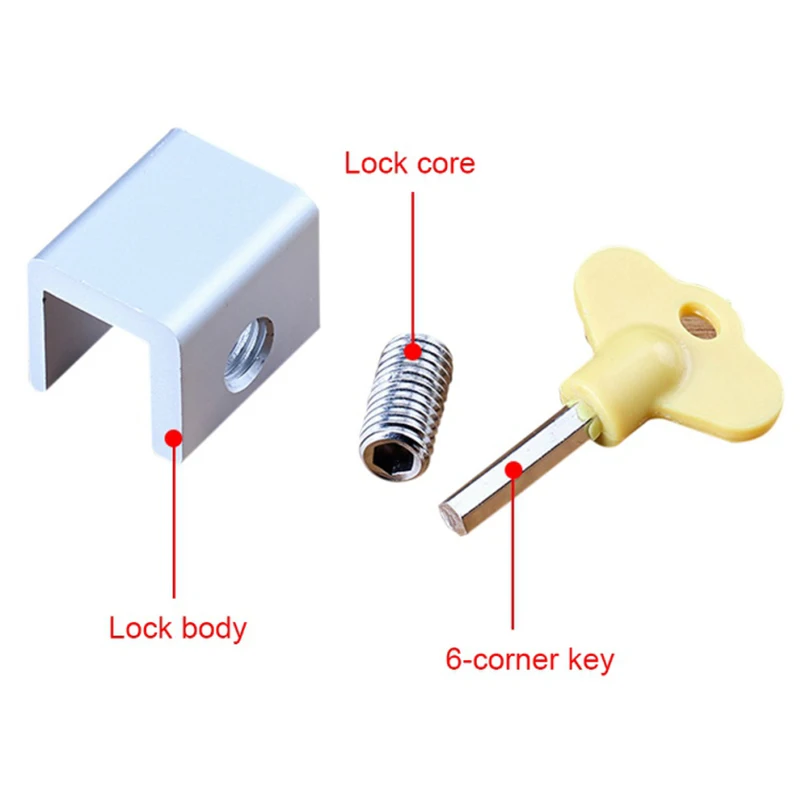 Tool Window Lock Aluminum frame Hex wrench Push pull Restrictor Safety Screen Security Silver Children Durable
Tool Window Lock Aluminum frame Hex wrench Push pull Restrictor Safety Screen Security Silver Children Durable