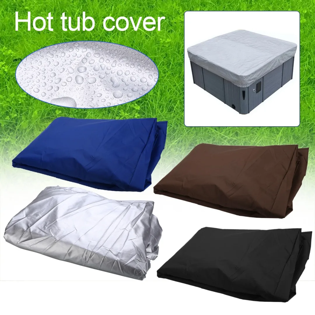1 Pc Square Hot Tub Cover Oxford Fabric Waterproof Anti-UV Outdoor Dustproof Covers Protector Patio Furniture Slip Cover
1 Pc Square Hot Tub Cover Oxford Fabric Waterproof Anti-UV Outdoor Dustproof Covers Protector Patio Furniture Slip Cover