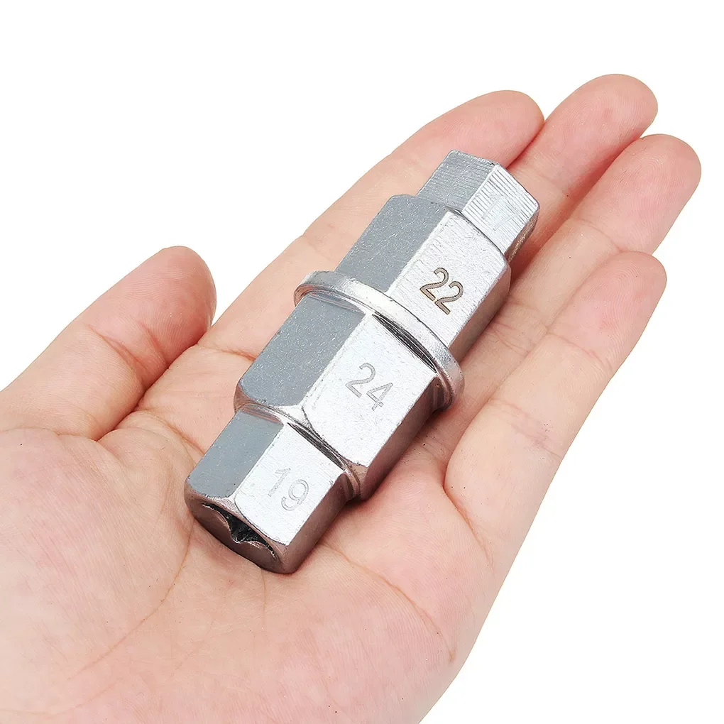 17/19/22/24mm Motorcycle Front Wheels Hex Key Spindle Wrench Driver Removal Tool 3/8" Drive Disassembly Wrenches Hand Tool
17/19/22/24mm Motorcycle Front Wheels Hex Key Spindle Wrench Driver Removal Tool 3/8" Drive Disassembly Wrenches Hand Tool