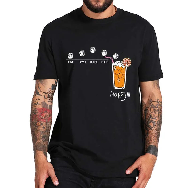 One Two Three Four Happy T-shirt Funny Juice And Letter Graphic Tee Summer Oversized Cotton Soft Unisex Casual T Shirt EU Size
One Two Three Four Happy T-shirt Funny Juice And Letter Graphic Tee Summer Oversized Cotton Soft Unisex Casual T Shirt EU Size