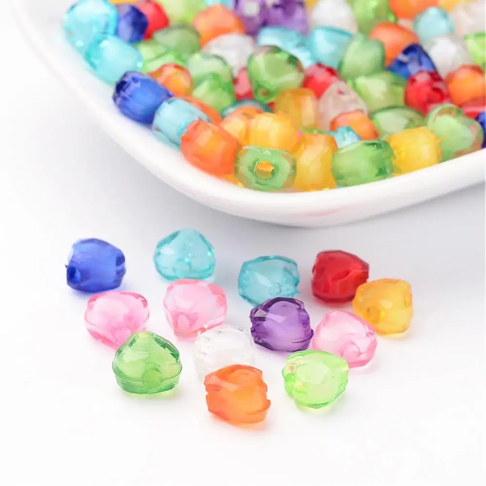 100PCS Mixed Color Transparent Acrylic Faceted Heart Beads Bead in Bead 7x8x5mm Hole: 2mm
100PCS Mixed Color Transparent Acrylic Faceted Heart Beads Bead in Bead 7x8x5mm Hole: 2mm