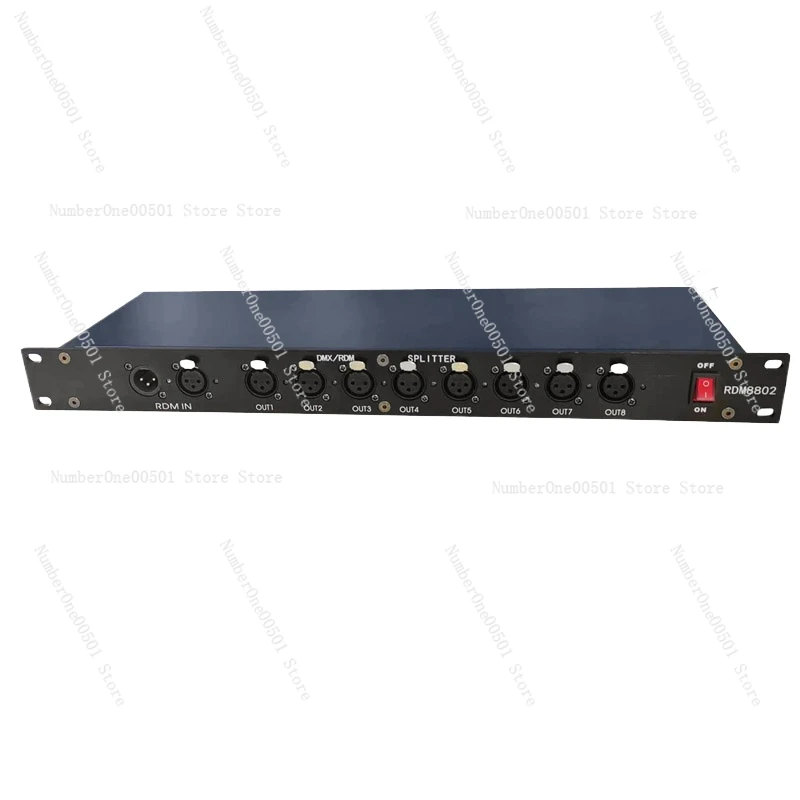 Один в 8-выходной усилитель сигнала DMX512 делитель освещения сцены разветвитель