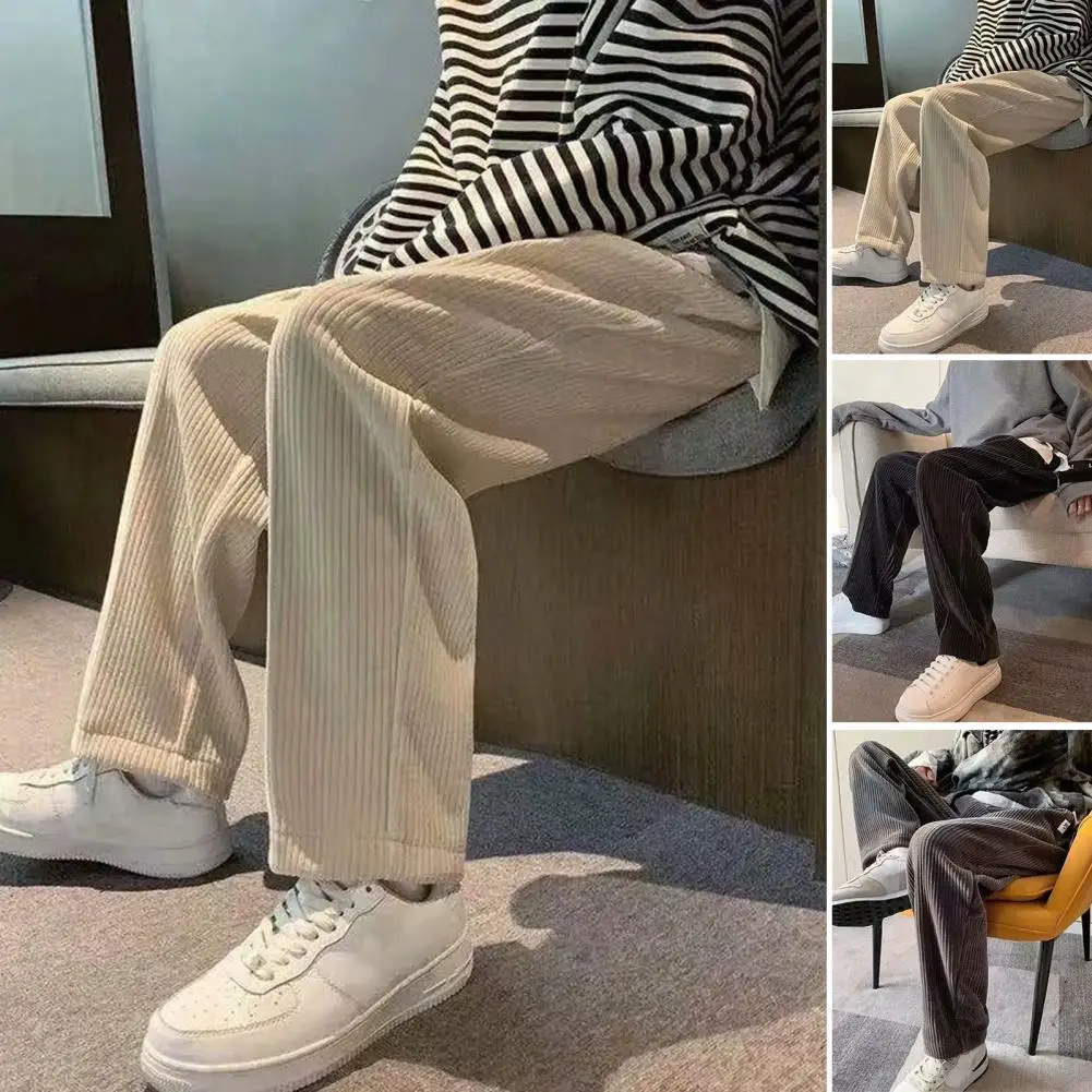 Stylish Men Pants Mid Rise Male Relaxed Fit Mid Waist Pants Washable Street Pants for Jogging
Stylish Men Pants Mid Rise Male Relaxed Fit Mid Waist Pants Washable Street Pants for Jogging
