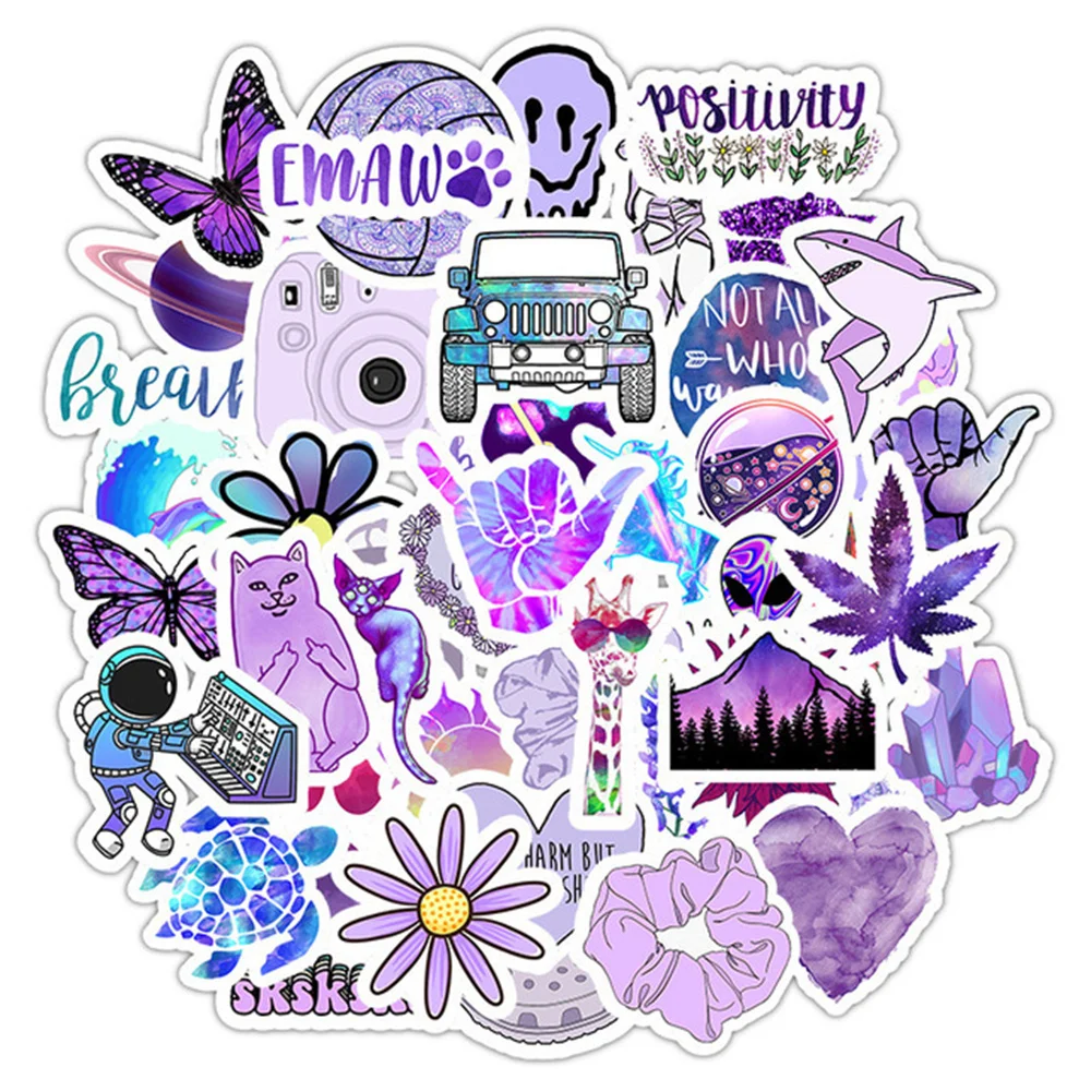 10/30/50PCS Vsco Style Purple Series Cartoon Stickers for Laptop IPad Luggage Gift Phone Case Waterproof Sticker Wholesale
10/30/50PCS Vsco Style Purple Series Cartoon Stickers for Laptop IPad Luggage Gift Phone Case Waterproof Sticker Wholesale