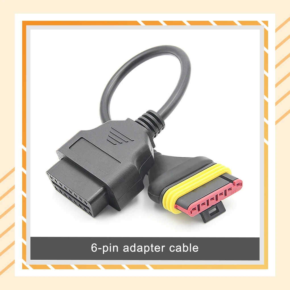 Motorcycle 6 Pin to 16 Pin Extension Cable Equipment Professional Converter Diagnostic Cable Connect Part Accessory
Motorcycle 6 Pin to 16 Pin Extension Cable Equipment Professional Converter Diagnostic Cable Connect Part Accessory
