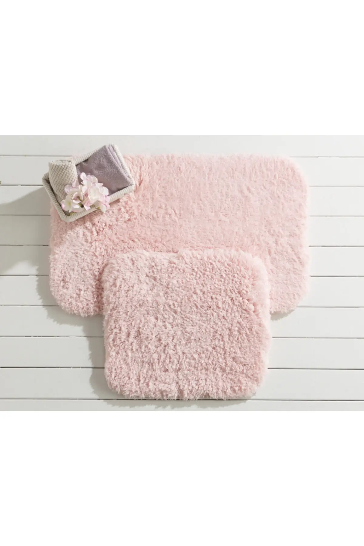 

Sheep Bath Mat-Powder 50x80 + 45x50 Cm 2 Polyester Pink Textile Home & Furniture