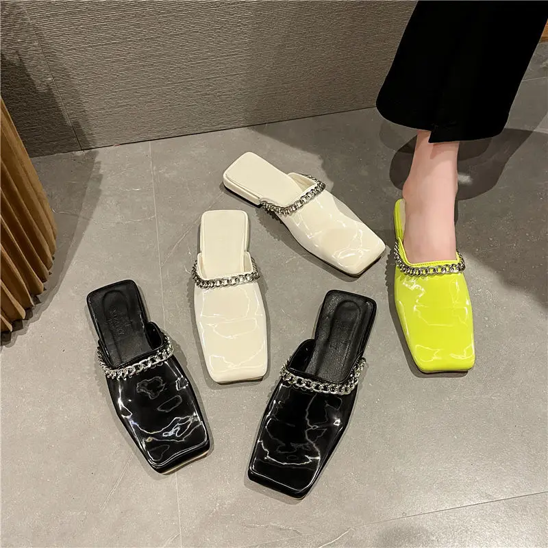 Female Outside Casual Shoes 2022 Woman Square Toe Mules Summer Ladies Fashion Slippers Women Comfortable Solid Slides
Female Outside Casual Shoes 2022 Woman Square Toe Mules Summer Ladies Fashion Slippers Women Comfortable Solid Slides