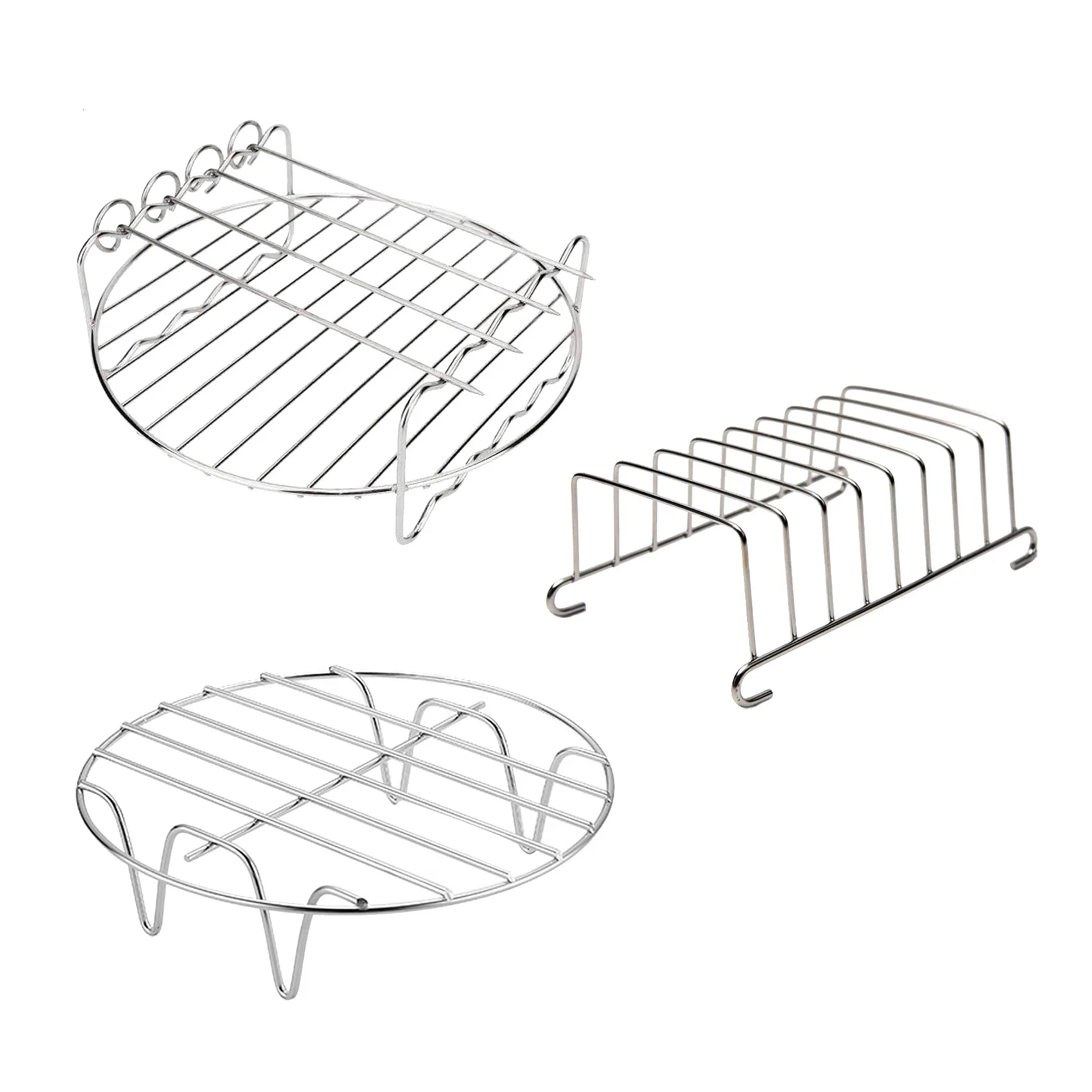 8 Inch Air Fryer Rack Set Air Fryer Accessories Multipurpose Double Layer Rack Compatible with XL Air Fryer
8 Inch Air Fryer Rack Set Air Fryer Accessories Multipurpose Double Layer Rack Compatible with XL Air Fryer