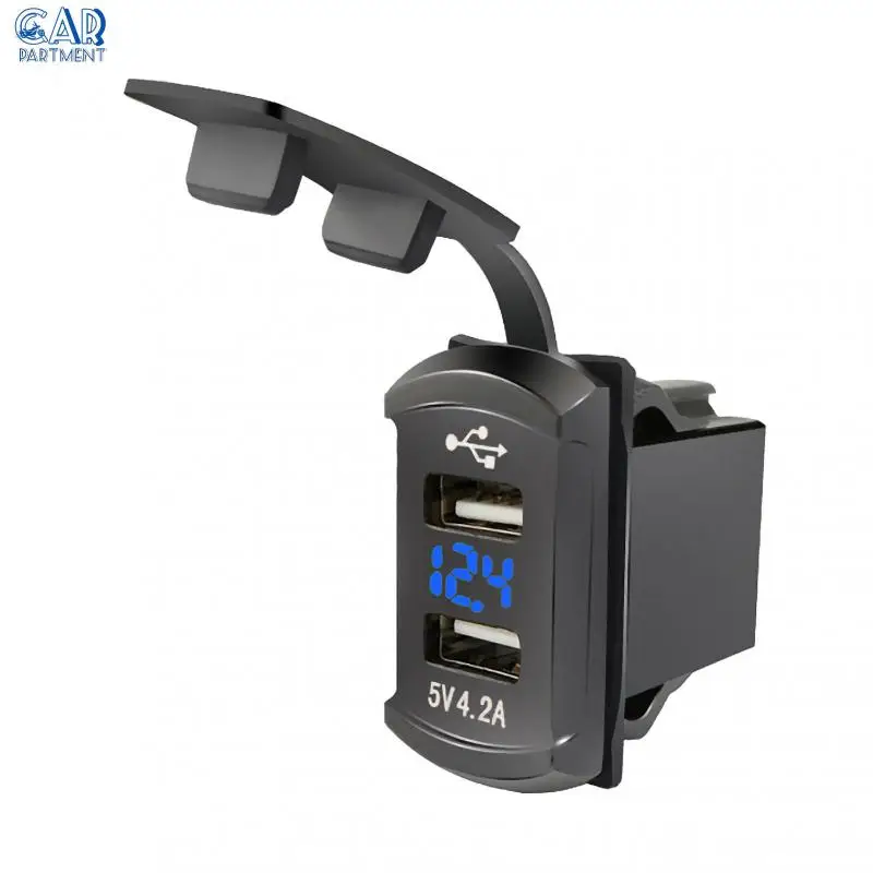 Switch Type Dual Usb With Voltage Meter 4.2a Waterproof Usb Charger Socket Adapter Dual Usb Car Modified Cell Phone Charger
Switch Type Dual Usb With Voltage Meter 4.2a Waterproof Usb Charger Socket Adapter Dual Usb Car Modified Cell Phone Charger