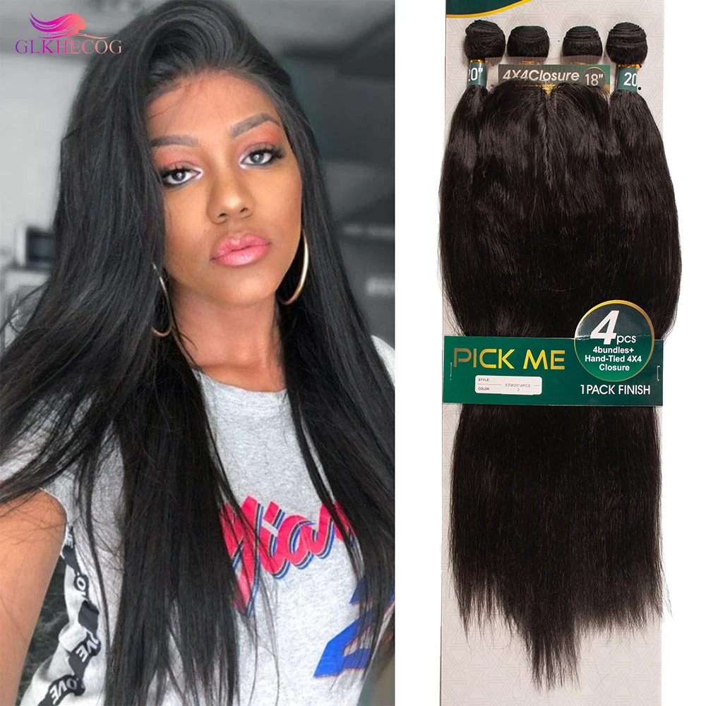 Synthetic Hair Bundles with Closure Synthetic Sew in Weave Hair Bundles Women Weavon 4 Bundles with Closures
Synthetic Hair Bundles with Closure Synthetic Sew in Weave Hair Bundles Women Weavon 4 Bundles with Closures