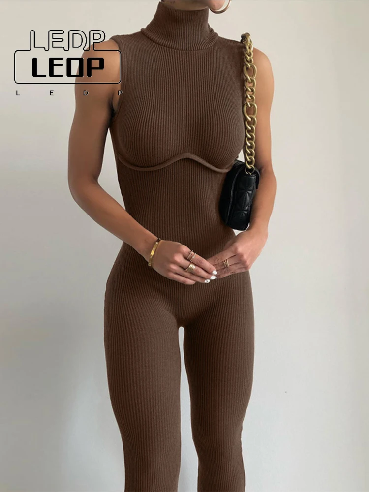 LEDP Women's Club Party Jumpsuit Sleeveless Coverall Knit Sexy Fashion Open Back Cut Elegant Bodysuit Comfortable Jumpsuit
LEDP Women's Club Party Jumpsuit Sleeveless Coverall Knit Sexy Fashion Open Back Cut Elegant Bodysuit Comfortable Jumpsuit