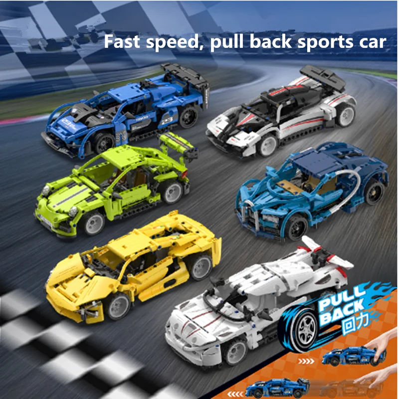 High-tech City Pull Back Racing Car Building Blocks Technical Speed Supercar Off-road Sports Vehicle Bricks Toys For Kids Gift
High-tech City Pull Back Racing Car Building Blocks Technical Speed Supercar Off-road Sports Vehicle Bricks Toys For Kids Gift