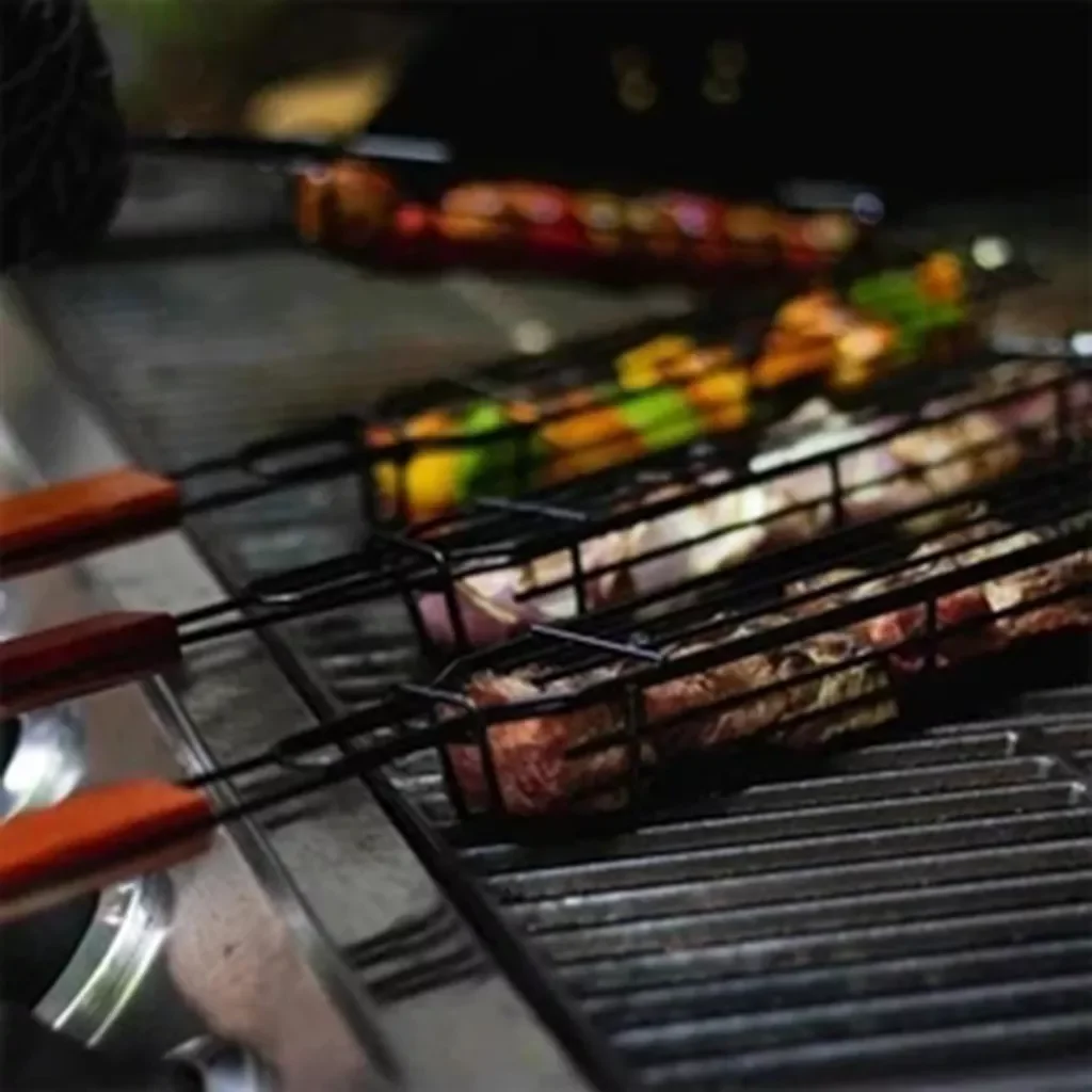 New Portable BBQ Grilling Basket Stainless Steel Nonstick Barbecue Grill Basket Tools Grill Mesh for Meat Hamburger BBQ Tool
New Portable BBQ Grilling Basket Stainless Steel Nonstick Barbecue Grill Basket Tools Grill Mesh for Meat Hamburger BBQ Tool