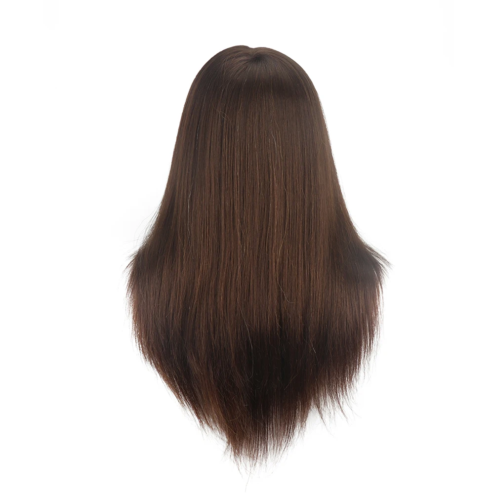 100% настоящие человеческие волосы 18-дюймовый коричневый высококачественный