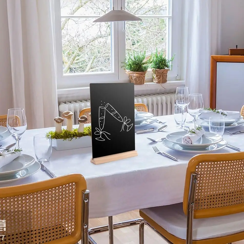 Natural color Tabletop Chalkboard Sign Set Wood Menu Chalk Board Sign Set Chalkboard Signs with Stand Set for 4Pcs Restaurant
Natural color Tabletop Chalkboard Sign Set Wood Menu Chalk Board Sign Set Chalkboard Signs with Stand Set for 4Pcs Restaurant