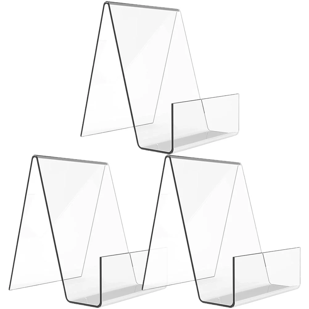 3 Pcs Clear Acrylic Display Easel Tablet Holder Book Stand Desktop Bookcase End Magazine Magazines Rack
3 Pcs Clear Acrylic Display Easel Tablet Holder Book Stand Desktop Bookcase End Magazine Magazines Rack