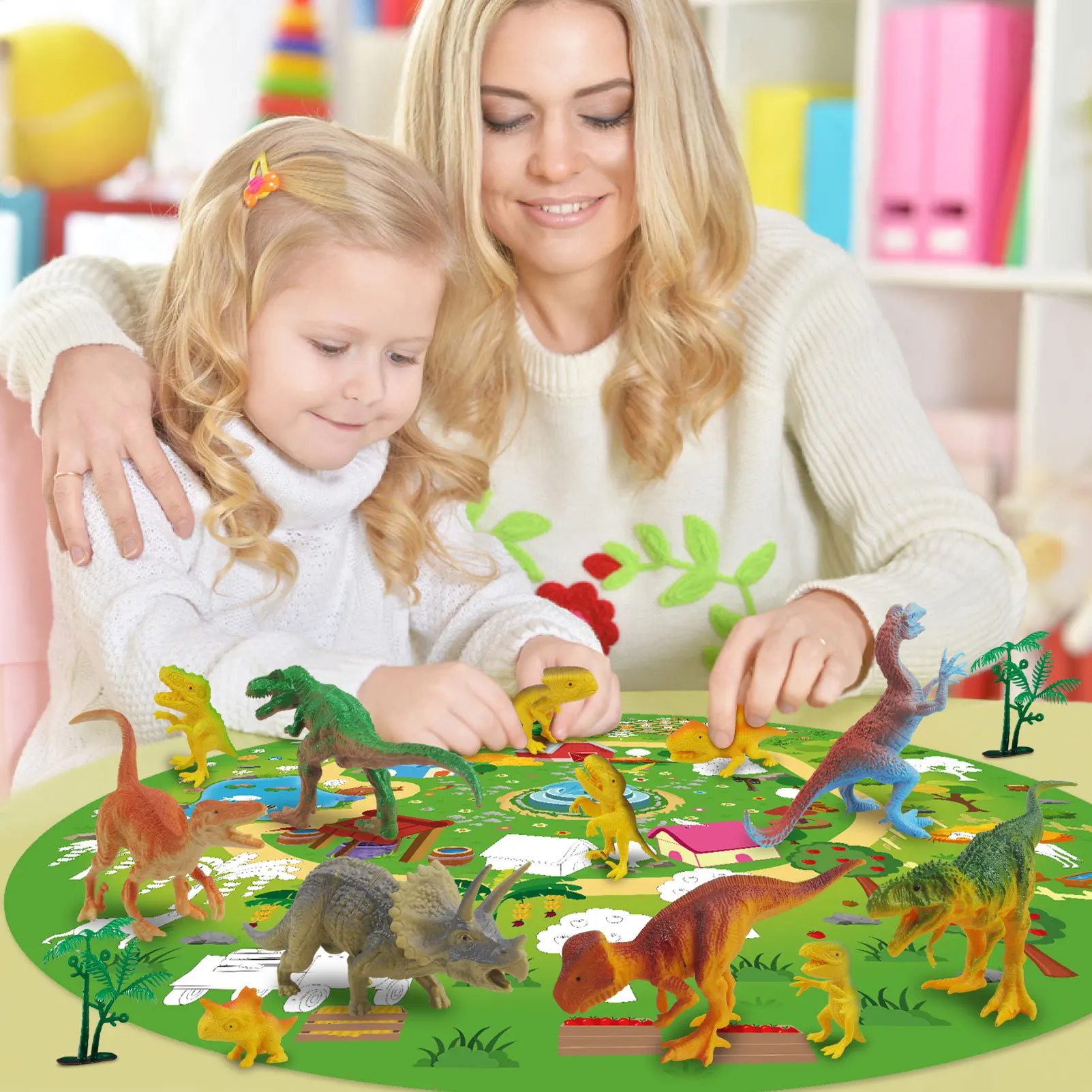 LAYOUT SIMULATED DINOSAUR SCENE Simulation Animals Dinosaur Figures Tree Model Floor Mat Early Learning Educational Kids Toys
LAYOUT SIMULATED DINOSAUR SCENE Simulation Animals Dinosaur Figures Tree Model Floor Mat Early Learning Educational Kids Toys
