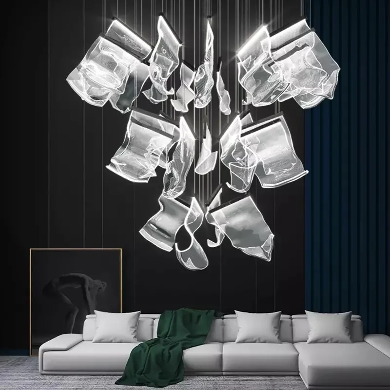New Modern Novelty LED Light Guide Ceiling Chandelier Living Room Decor Lighting Stairs Pendant Lamp Dining Room Hanging Light
New Modern Novelty LED Light Guide Ceiling Chandelier Living Room Decor Lighting Stairs Pendant Lamp Dining Room Hanging Light