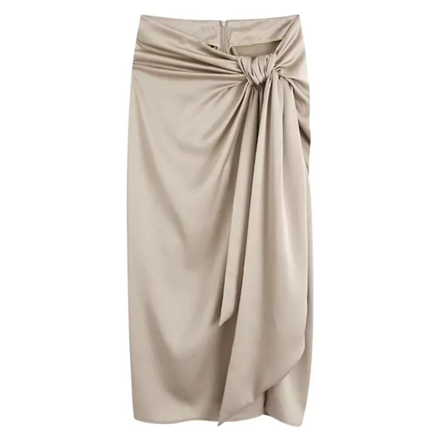 Dave&Di 2022 England Style Fashion High Street Retro Shine Satin Champagne Bow High Waist Straight Midi Skirt Women
Dave&Di 2022 England Style Fashion High Street Retro Shine Satin Champagne Bow High Waist Straight Midi Skirt Women