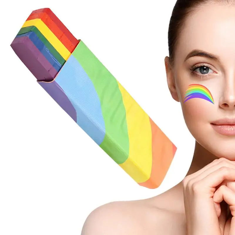 6 Colors In 1 Body Crayon LGBT Gay Pride Flag Color Face Paint Face Paint Accessories Gay Lesbian Pride Flag Makeup Pocket Size
6 Colors In 1 Body Crayon LGBT Gay Pride Flag Color Face Paint Face Paint Accessories Gay Lesbian Pride Flag Makeup Pocket Size