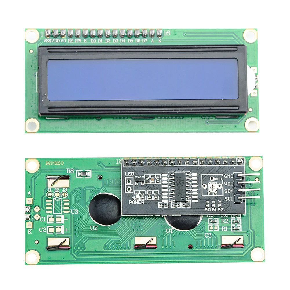 

Upgraded LCD1602 1602 LCD Module Blue/Yellow Screen 16x2 Character LCD Display IIC I2C Interface 5V LCD Module For Arduino