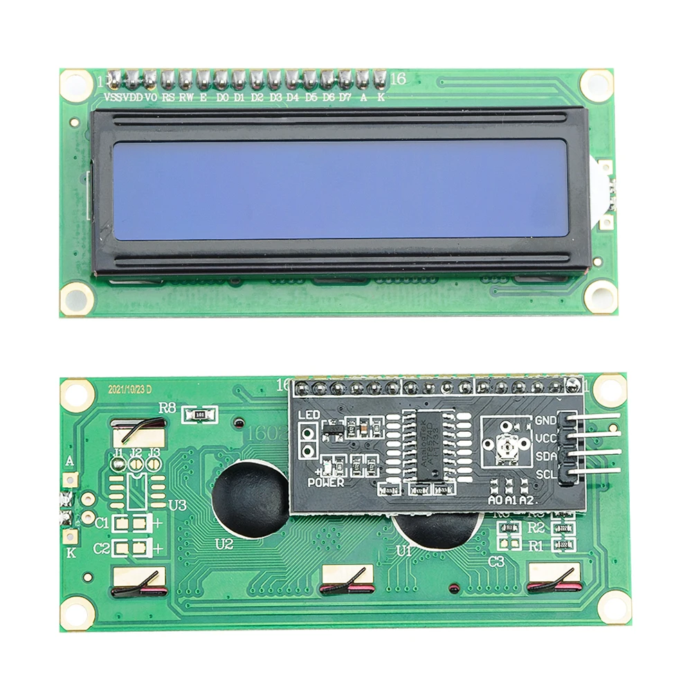 Upgraded LCD1602 1602 LCD Module Blue/Yellow Screen 16x2 Character LCD Display IIC I2C Interface 5V LCD Module For Arduino
Upgraded LCD1602 1602 LCD Module Blue/Yellow Screen 16x2 Character LCD Display IIC I2C Interface 5V LCD Module For Arduino