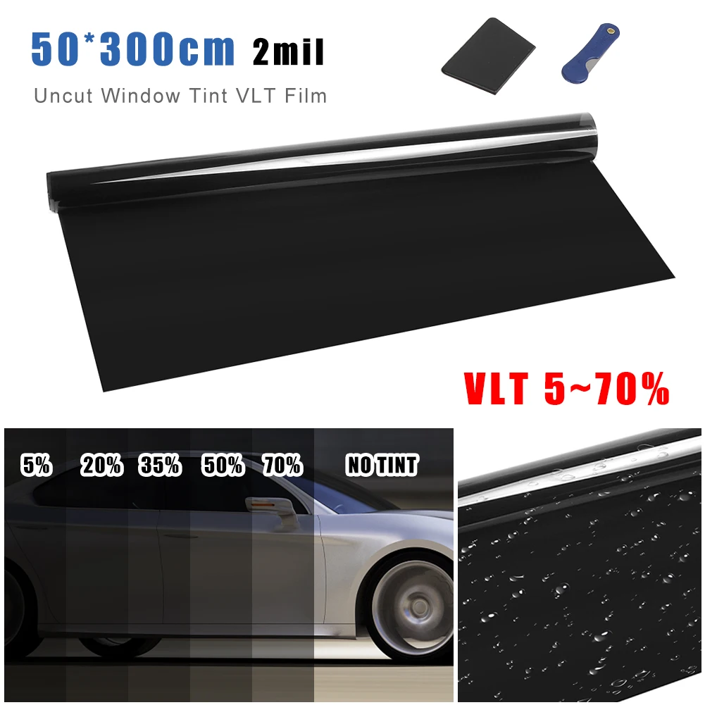 50*300CM Car Window Film Black Auto Home Decorate Window Tinting Film Universal Solar UV Protector Window Sticker For Car Care
50*300CM Car Window Film Black Auto Home Decorate Window Tinting Film Universal Solar UV Protector Window Sticker For Car Care