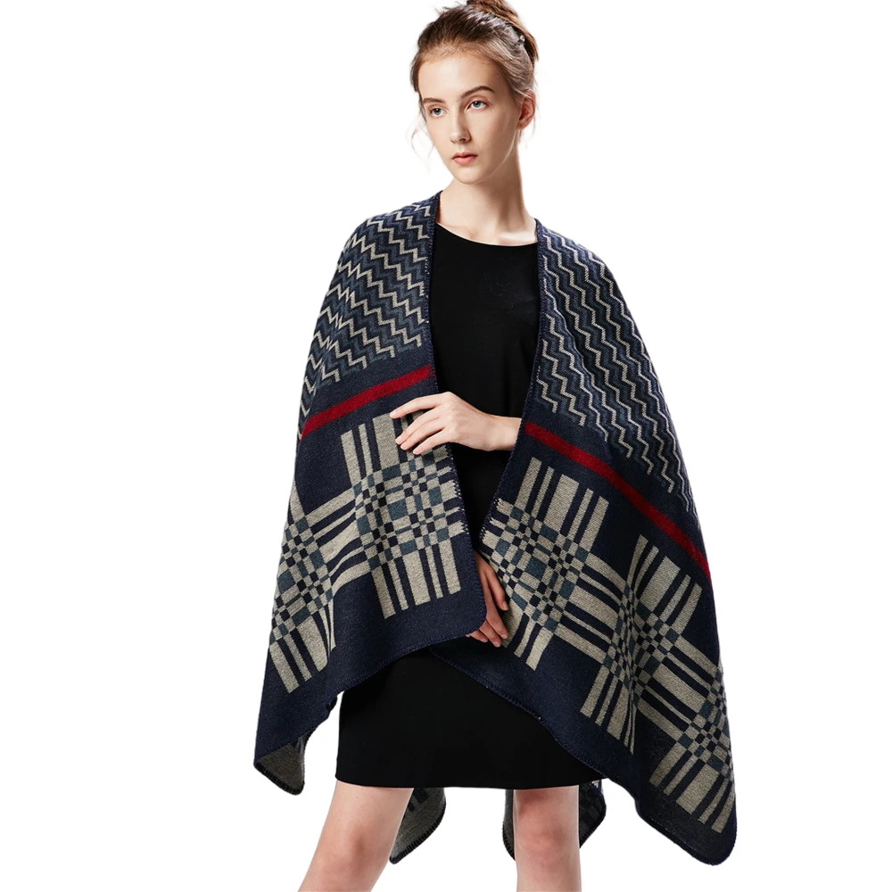 Women Cashmere Feeling Striped Shawl Lady Plaid Winter Cape Spring Autumn Loose Blanket Wrap Soft Warm Cardigan Fall Pashmina
Women Cashmere Feeling Striped Shawl Lady Plaid Winter Cape Spring Autumn Loose Blanket Wrap Soft Warm Cardigan Fall Pashmina