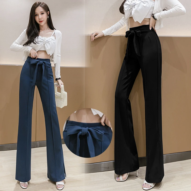 Real shot, new 2022, Stretch high waist bow, lace-up, casual nine-quarter pants Bell bottom pants, slit pants, two colors, navy
Real shot, new 2022, Stretch high waist bow, lace-up, casual nine-quarter pants Bell bottom pants, slit pants, two colors, navy