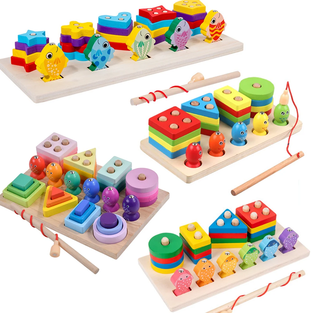2 in 1 Montessori Baby Developmental Toys Shape Sorting Puzzle and Fishing Game Wooden Educational Toys for Children 3 4 5 Years
2 in 1 Montessori Baby Developmental Toys Shape Sorting Puzzle and Fishing Game Wooden Educational Toys for Children 3 4 5 Years
