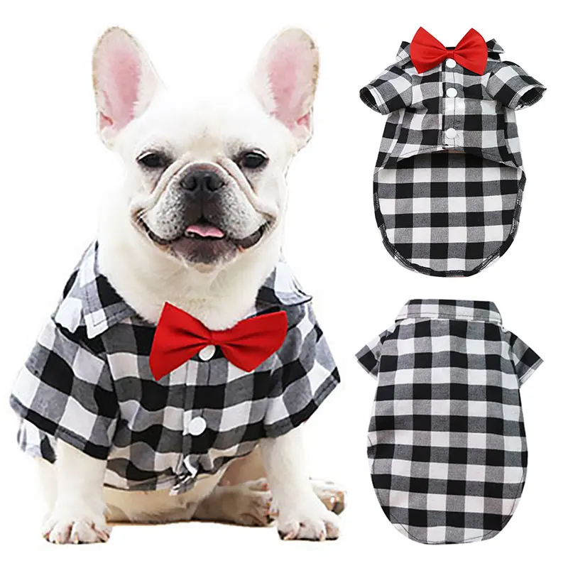 XS-4XL Plaid Shirt Dog Vest Pet Clothes Cute Bowknot Wedding Party Clothes For Small Dogs Chihuahua French Bulldog Pet Outfits
XS-4XL Plaid Shirt Dog Vest Pet Clothes Cute Bowknot Wedding Party Clothes For Small Dogs Chihuahua French Bulldog Pet Outfits
