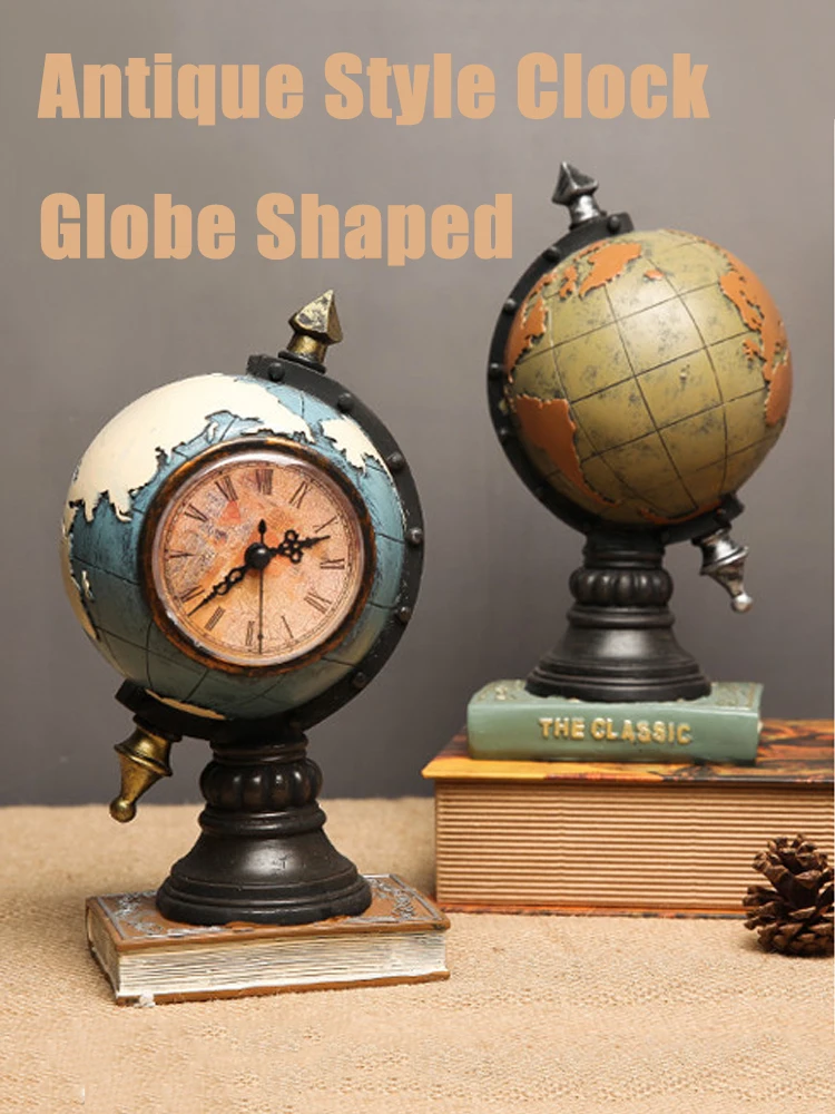 1PCS Home Retro Antique Style Earth Clocks Decoration Wine Cabinet Window Decoration Crafts Home Living Room Desktop Accessories
1PCS Home Retro Antique Style Earth Clocks Decoration Wine Cabinet Window Decoration Crafts Home Living Room Desktop Accessories
