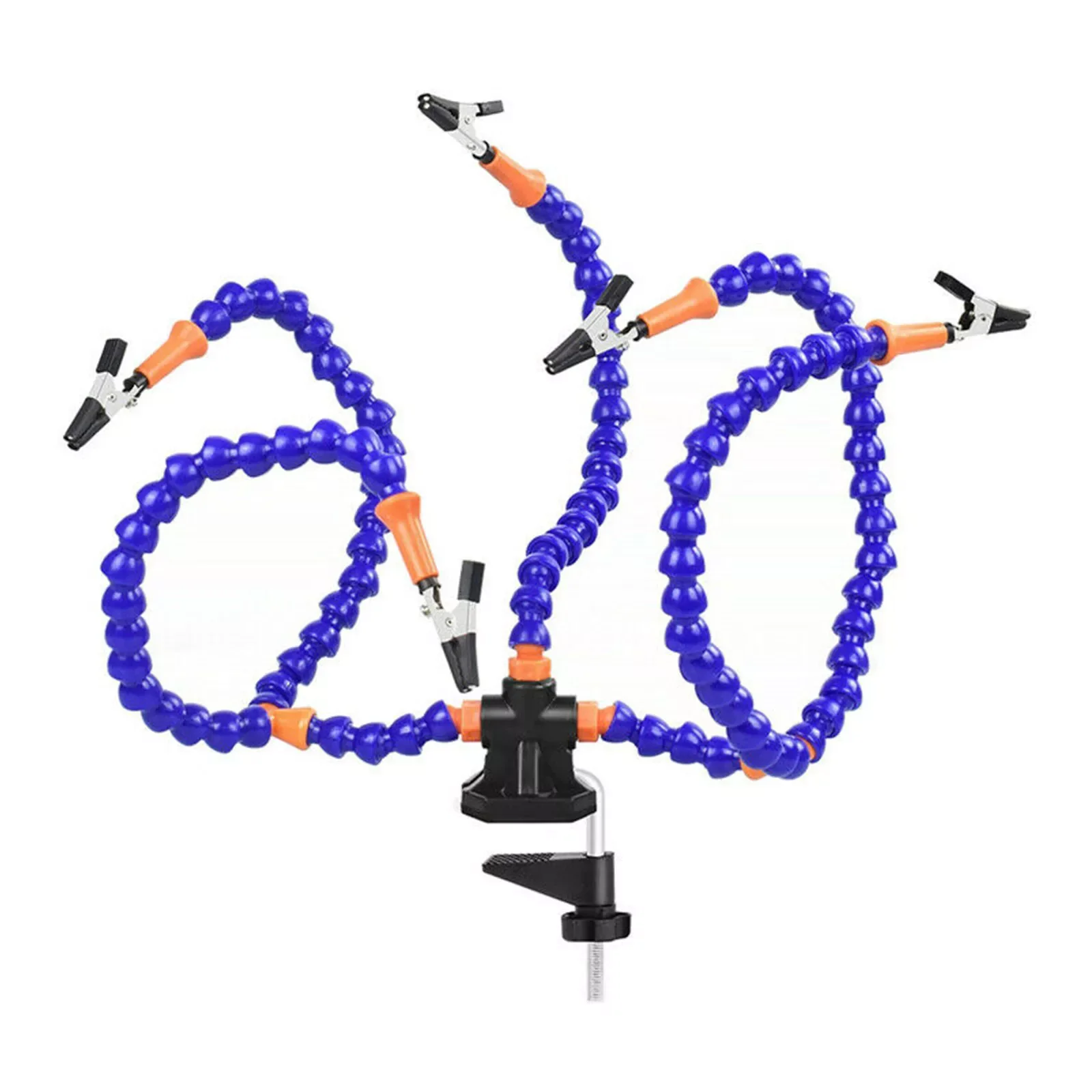 Table Clamp Soldering Station With 5 Flexible Arms Soldering Iron Holder PCB Welding Repair Tools Vise Hand Welding Station
Table Clamp Soldering Station With 5 Flexible Arms Soldering Iron Holder PCB Welding Repair Tools Vise Hand Welding Station