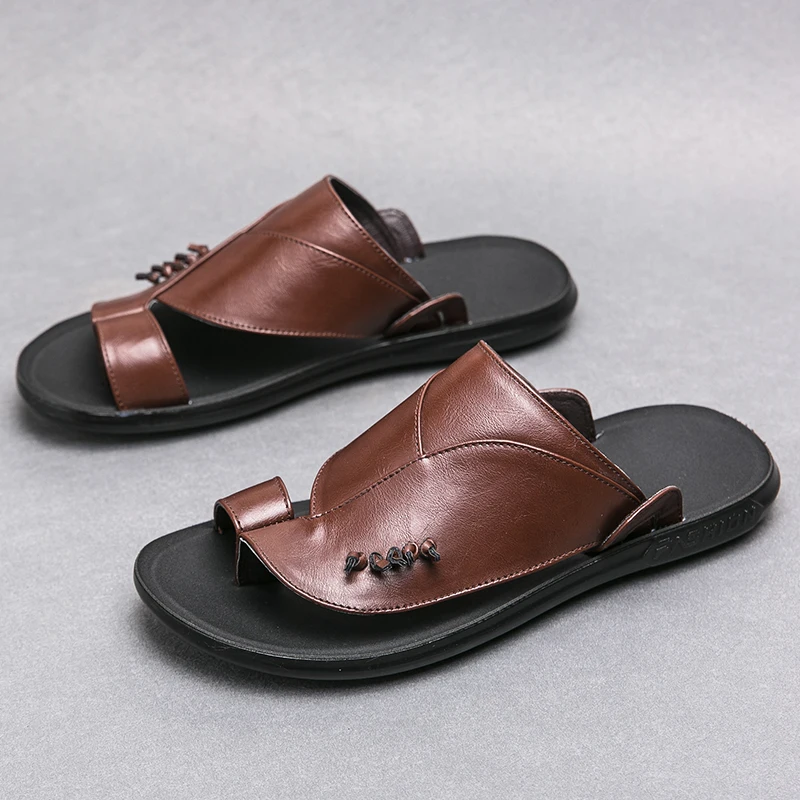 Brand Summer High Quality Men's Slippers PU Leather Luxury Flip Flop Beach Casual Sandals Summer for Men Fashion Shoes
Brand Summer High Quality Men's Slippers PU Leather Luxury Flip Flop Beach Casual Sandals Summer for Men Fashion Shoes