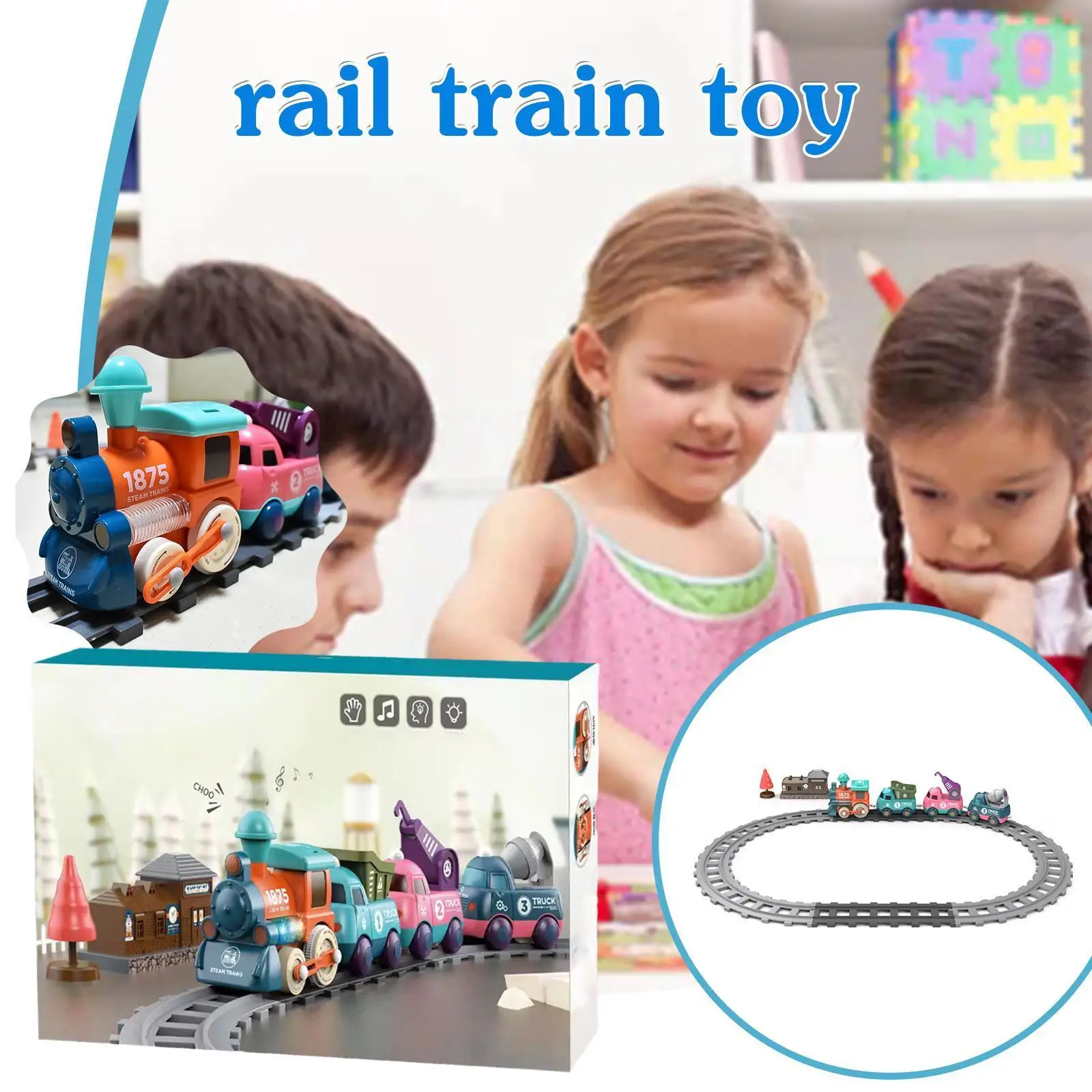 Конструктор Электрический мини-грузовик сборный поезд подарки и родитель-ребенок игры для мальчиков девочек трек игрушки для детей Z5f0 
Конструктор Электрический мини-грузовик сборный поезд подарки и родитель-ребенок игры для мальчиков девочек трек игрушки для детей Z5f0