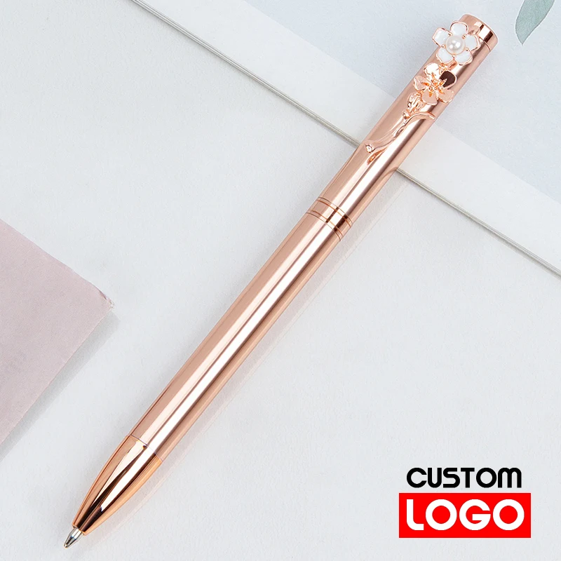 10pcs Custom Logo or Name Peach Blossom Pearl Metal Ball Point Pen Business Banquet Gift Signature Pen School Stationery
10pcs Custom Logo or Name Peach Blossom Pearl Metal Ball Point Pen Business Banquet Gift Signature Pen School Stationery