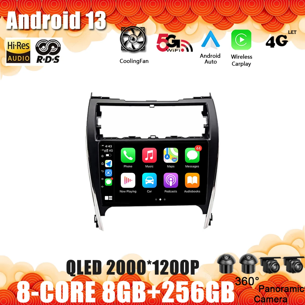 Автомагнитола для Toyota Camry 7 XV 50 55 2012 2013 2014 - 2017 Android 13 мультимедийный видеоплеер WIFI навигация GPS DVD NO 2Din
Автомагнитола для Toyota Camry 7 XV 50 55 2012 2013 2014 - 2017 Android 13 мультимедийный видеоплеер WIFI навигация GPS DVD NO 2Din