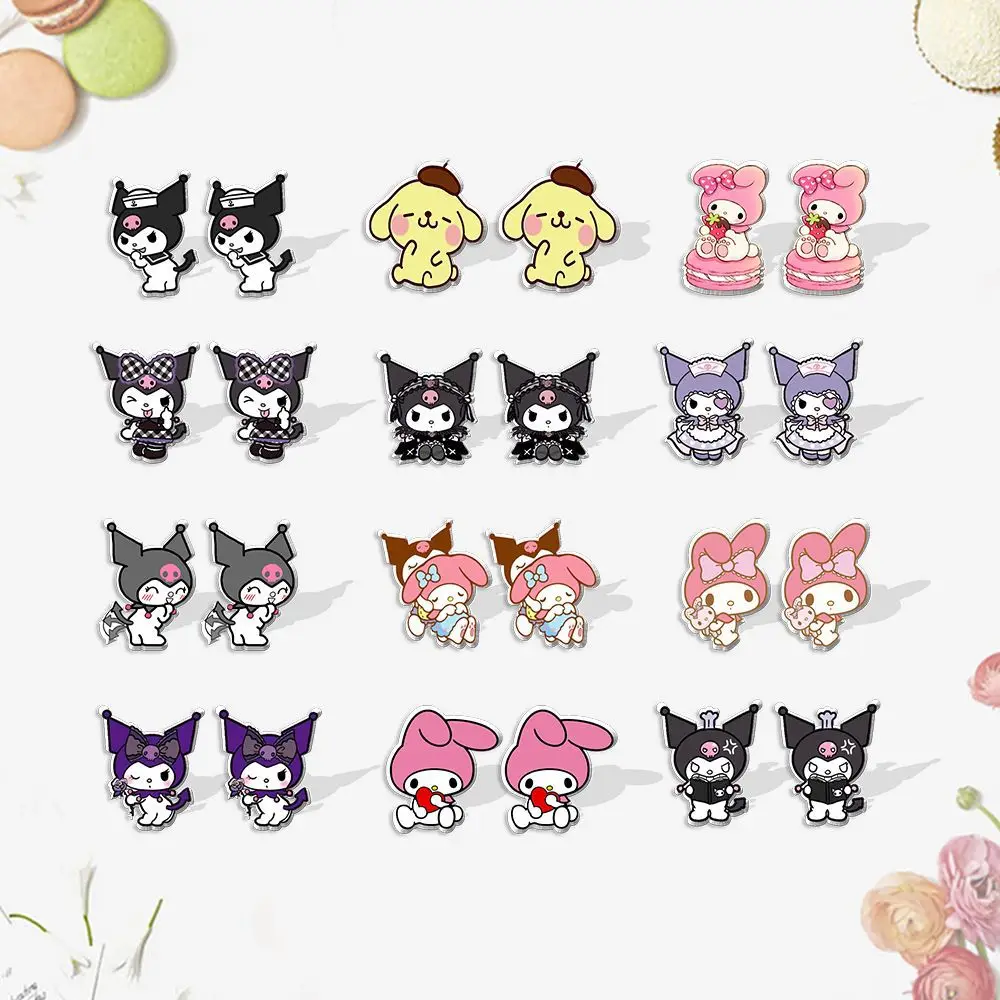 Sanrio Kitty Kuromi Earrings Kawaii Jewelry Accessories Acrylic Earrings Simple Cute Accessories Women Birthday Jewelry Gifts
Sanrio Kitty Kuromi Earrings Kawaii Jewelry Accessories Acrylic Earrings Simple Cute Accessories Women Birthday Jewelry Gifts