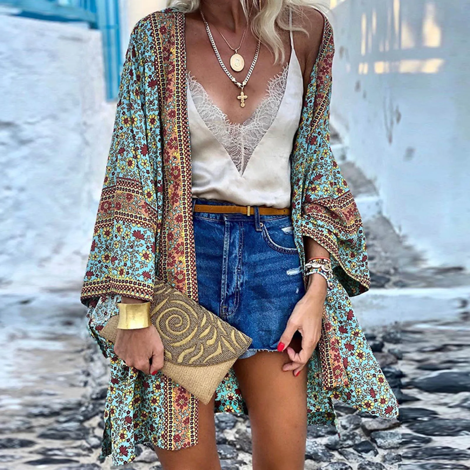 Cover Sleeve Chiffon Women Wear Beach Blouse Long Top Loose Up Cardigan Swimwears Tankinis Set swiming Vintage Swimwear Hawaii
Cover Sleeve Chiffon Women Wear Beach Blouse Long Top Loose Up Cardigan Swimwears Tankinis Set swiming Vintage Swimwear Hawaii