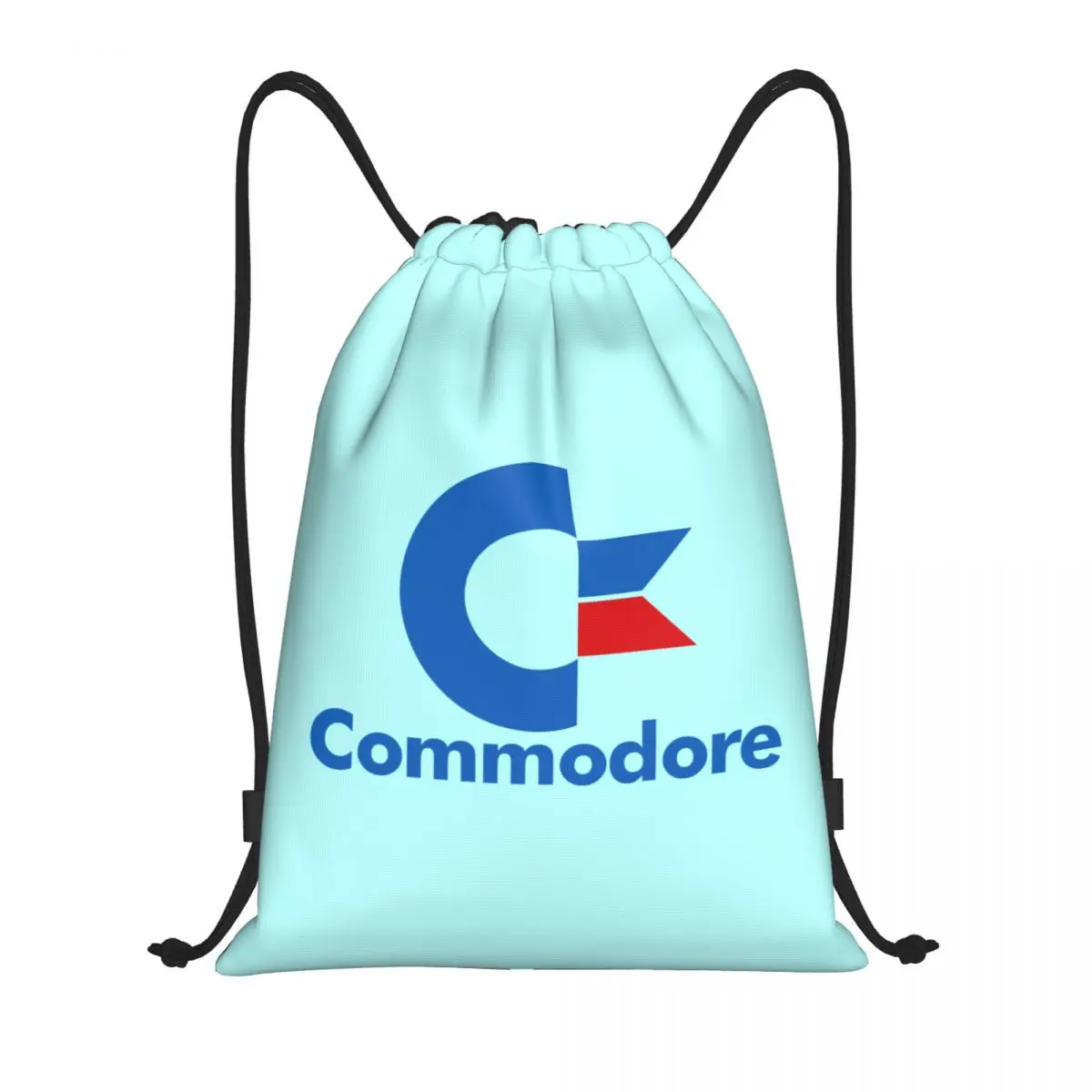 

Gamer Commodore Computer Logo Retro Cool Fun Drawstring Backpack Sports Gym Bag for Men Women Geek Nerd Shopping Sackpack