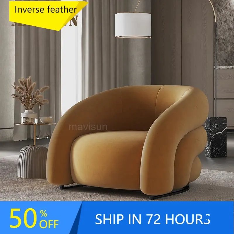 Nordic Fabric Casual Living Room Single Sofa Chairs For Reading Mid-Century Minimalist Balcony Leisure Chair Household Furniture
Nordic Fabric Casual Living Room Single Sofa Chairs For Reading Mid-Century Minimalist Balcony Leisure Chair Household Furniture