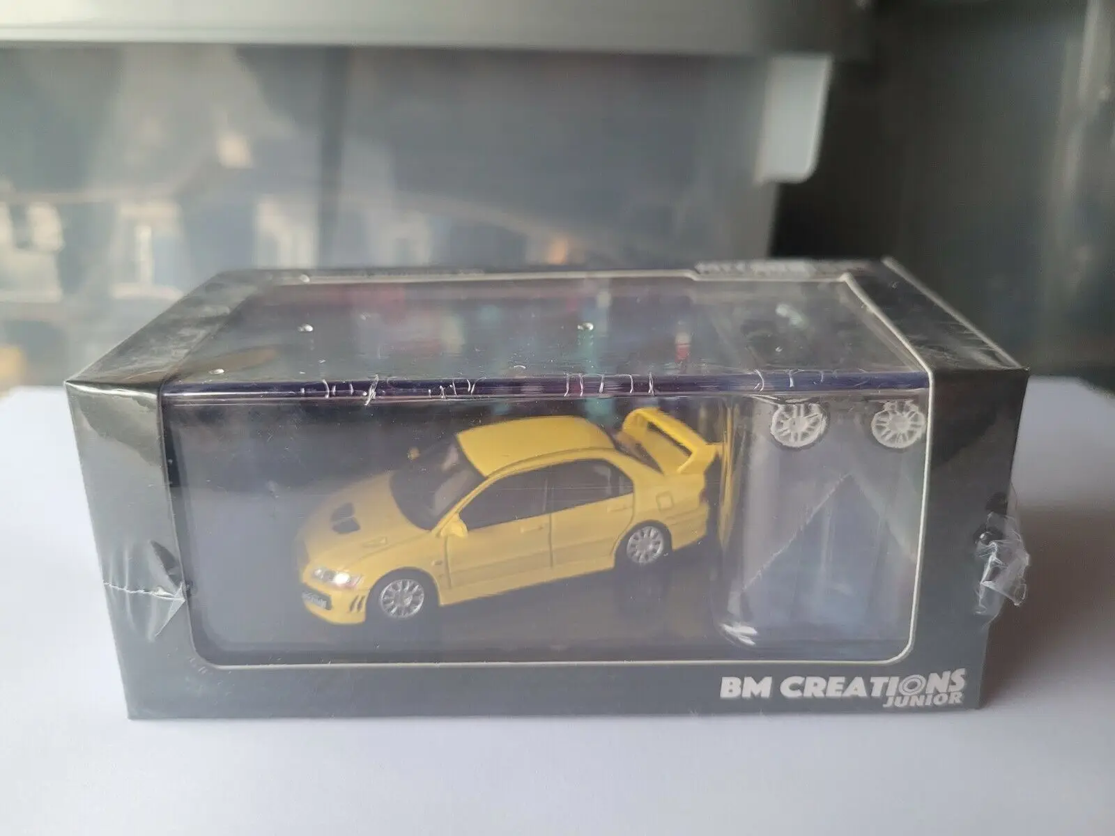 

BM CREATIONS - LANCER EVO VII [YELLOW] MINT SEALED BOX DieCast Model Car Collection Limited Edition Hobby Toy Car